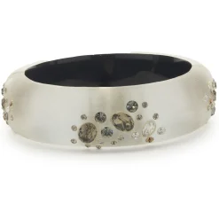 Alexis Blay Costume Multi Gemstone Acrylic Bangle Bracelet