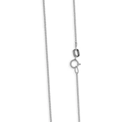 10 & 14 Karat White Gold Sapphire and Diamond Twist Necklace
