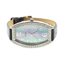 Aqua Master Diamond Bezel and Mother of Pearl Ladies Wristwatch Ref SAM 97