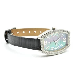 Aqua Master Diamond Bezel and Mother of Pearl Ladies Wristwatch Ref SAM 97