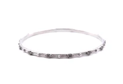 Armenta Sterling Silver Diamond Bangle Bracelet