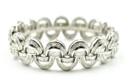 Baguette Diamond 15.00 Carats Bracelet 18k White Gold