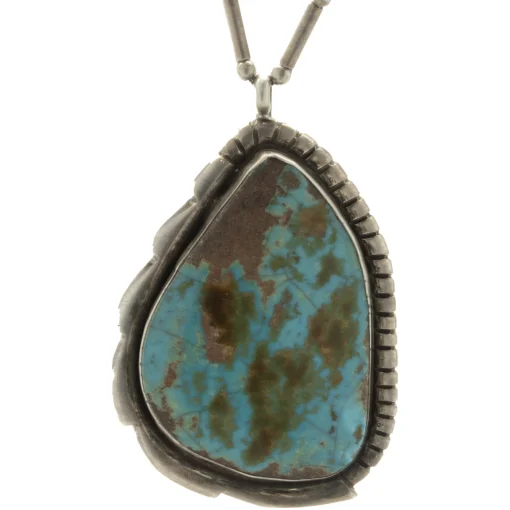 Benny Chapo Sterling Silver Turquoise Navajo Squash Blossom