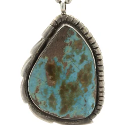 Benny Chapo Sterling Silver Turquoise Navajo Squash Blossom