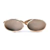 Birks 10 Karat Yellow Gold Oval Cufflinks