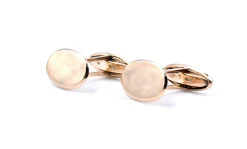 Birks 10 Karat Yellow Gold Oval Cufflinks