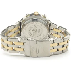 Breitling Black Stainless Steel & 18 Karat Yellow Gold Astromat Longitude