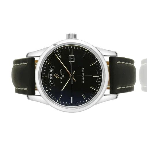 Breitling Stainless Steel Transocean Day-Date 43mm
