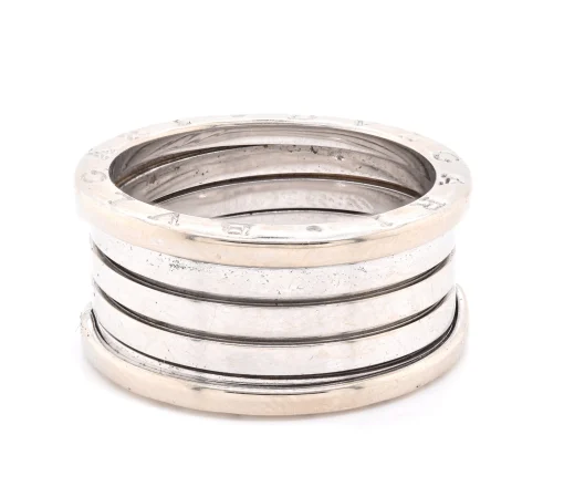 Bulgari 18 Karat White Gold B. Zero 1 Ring