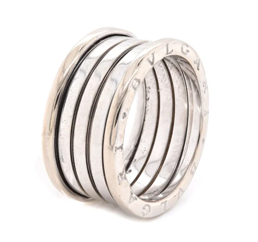 Bulgari 18 Karat White Gold B. Zero 1 Ring