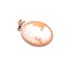 Cameo 14k Yellow Gold Pendant