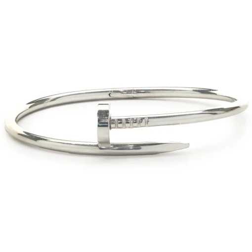 Cartier 18 Karat White Gold Juste Un Clou Bracelet