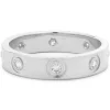 Cartier 18 Karat White Gold 8 Diamond Love Ring