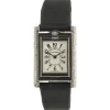 Cartier 18 Karat White Gold Tank Basculante Diamond and Black Onyx Flip Top
