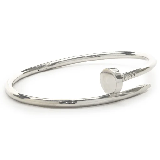 Cartier 18 Karat White Gold Juste Un Clou Bracelet
