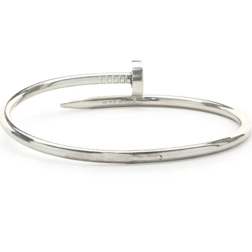 Cartier 18 Karat White Gold Juste Un Clou Bracelet