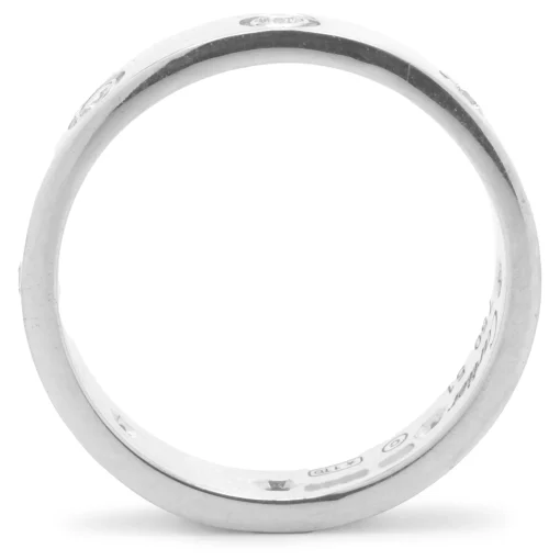 Cartier 18 Karat White Gold 8 Diamond Love Ring