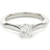 Cartier Platinum Round Brilliant Cut Diamond Engagement Ring