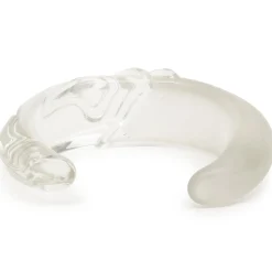 Carved Lucite Cuff Bracelet