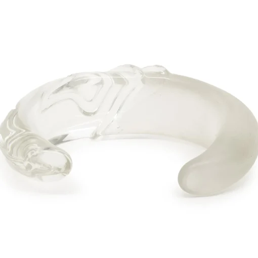 Carved Lucite Cuff Bracelet