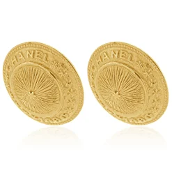 Chanel 1990 Medallion Earrings