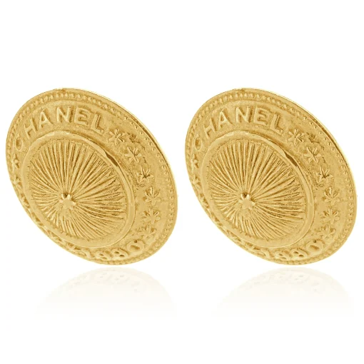 Chanel 1990 Medallion Earrings