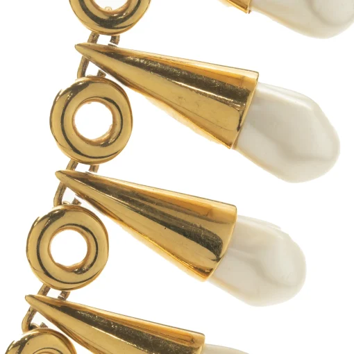 Chanel Ornate Costume Pearl Collar Necklace