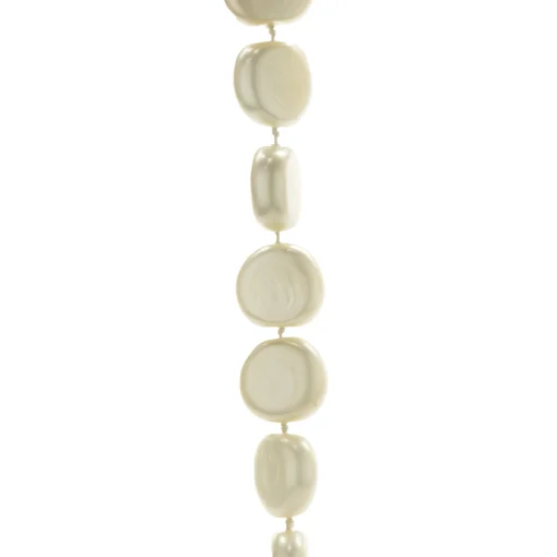 Chanel Pancake Pearl Necklace with Pearl Lariat