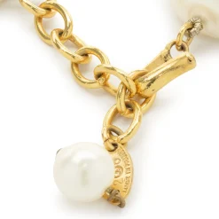 Chanel Pancake Pearl Necklace with Pearl Lariat