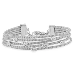 Charriol Stainless Steel Malia Knot Five Row Bracelet