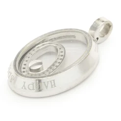 Chopard 18 Karat White Gold Happy Diamond Floating Pendant
