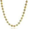 Cream 7MM Pearl Necklace with Sterling Silver Clasp
