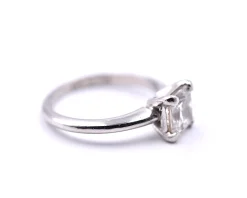1.00ct Princess Cut Platinum Diamond Engagement Ring
