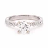 1.00ct Round 14 Karat White Gold Diamond Engagement Ring