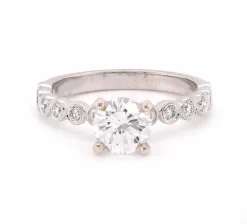 1.00ct Round 14 Karat White Gold Diamond Engagement Ring