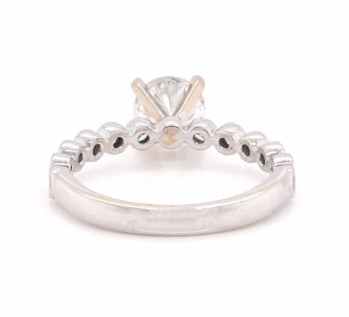 1.00ct Round 14 Karat White Gold Diamond Engagement Ring