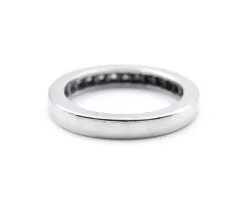 1.00cttw Princes cut Diamond Platinum Band