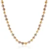 David Yurman 18 Karat Yellow Gold Pastel Pink and Ivory Opera Length Pearl Necklace