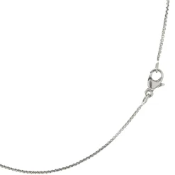 David Yurman Sterling Silver Diamond Quatrefoil Disc Necklace