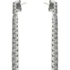 Diamond 18k White Gold Drop Earrings