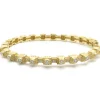 Doris Panos 18 Karat Yellow Gold Diamond Bangle Bracelet