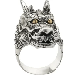 Effy Sterling Silver Dragons Head Ring