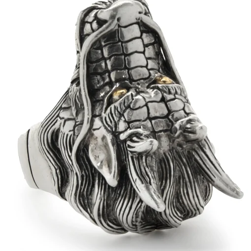 Effy Sterling Silver Dragons Head Ring