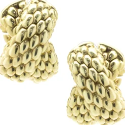 Fope 18 Karat Yellow Gold Mesh Earrings