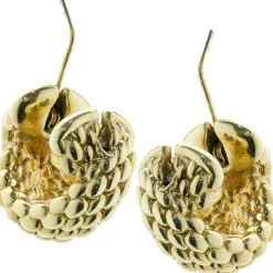Fope 18 Karat Yellow Gold Mesh Earrings