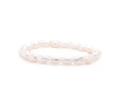 Freshwater Cultured Potato Pearl Stretch Bracelet