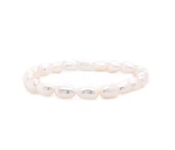 Freshwater Cultured Potato Pearl Stretch Bracelet