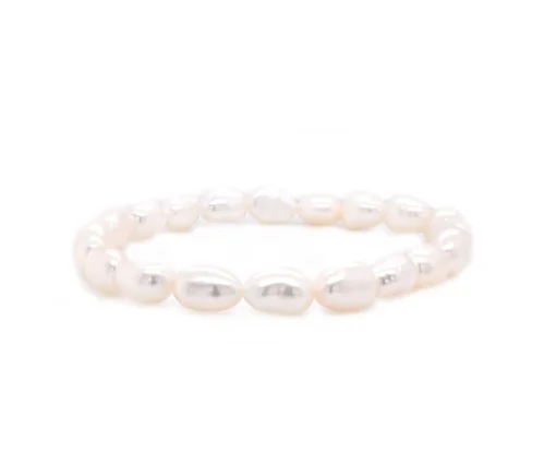 Freshwater Cultured Potato Pearl Stretch Bracelet