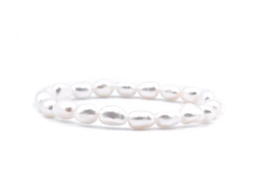 Freshwater Cultured Potato Pearl Stretch Bracelet