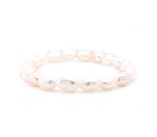 Freshwater Cultured Potato Pearl Stretch Bracelet